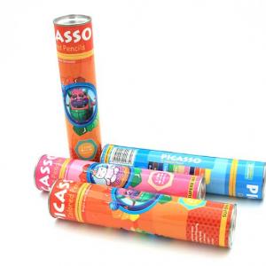 colored pencil paper tube packing