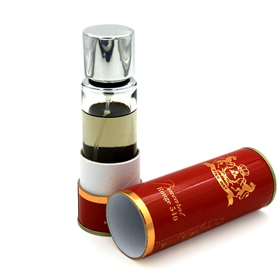 بسته‌بندی حرفه‌ای عطر و ادکلن با هاردباکس استوانه‌ای قوطی مقوایی